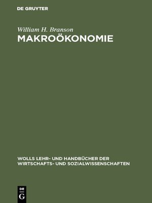 cover image of Makroökonomie